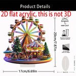 Acrylic Ferris Wheel Christmas Ornament