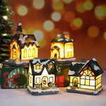 LED Resin Village House Ornament