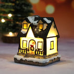 LED Resin Village House Ornament