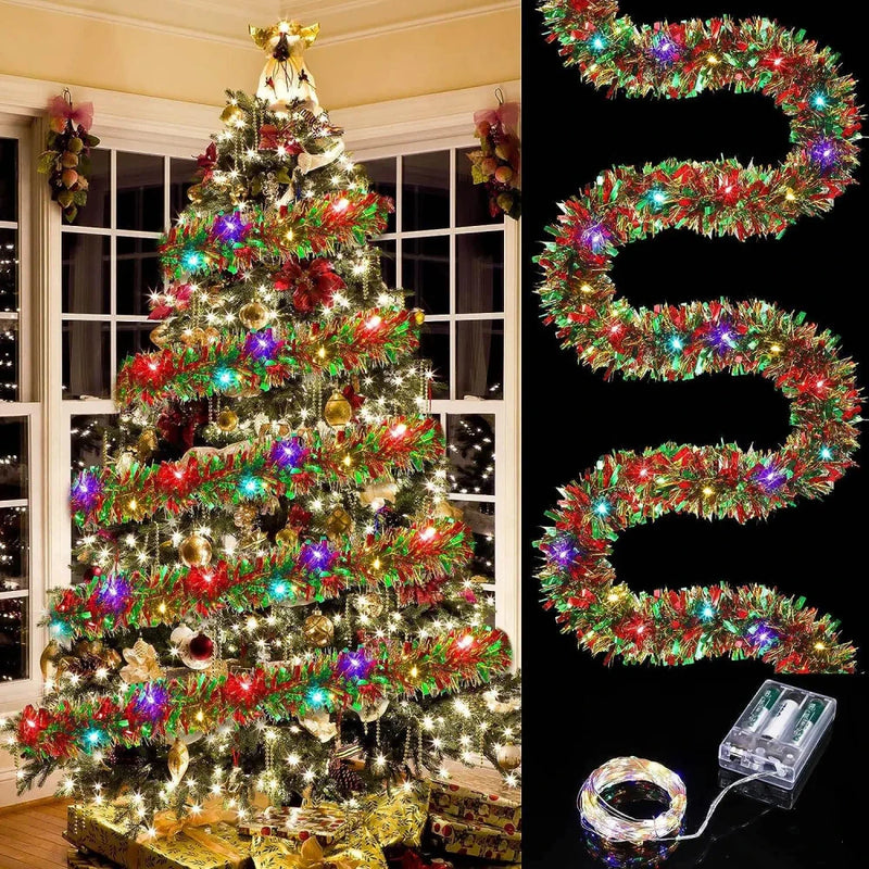 Christmas Color Strip Light String Ribbon