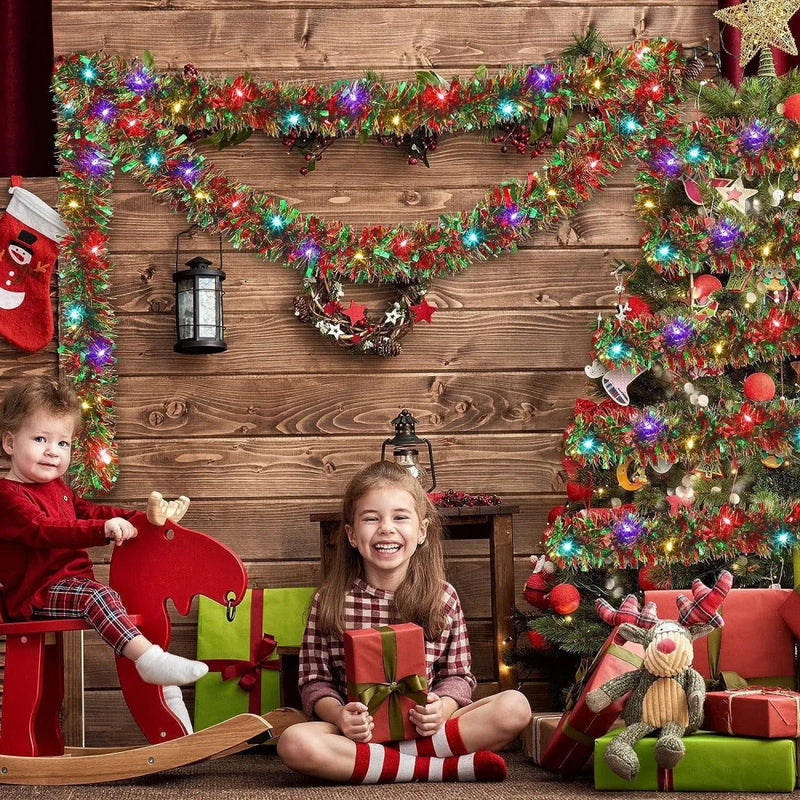Christmas Color Strip Light String Ribbon