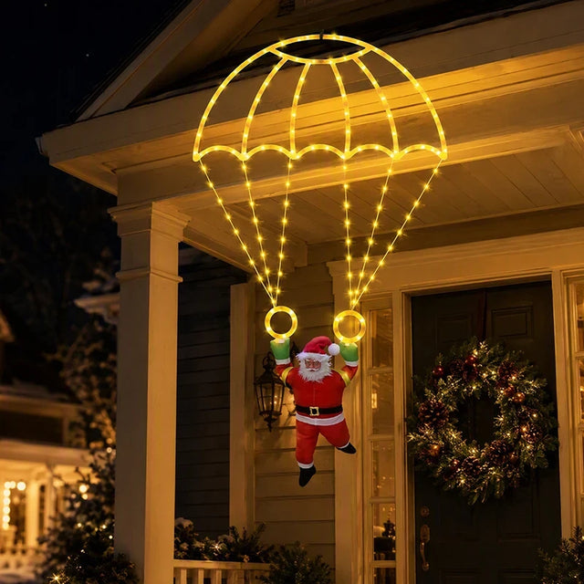 Christmas Parachute Santa Lights